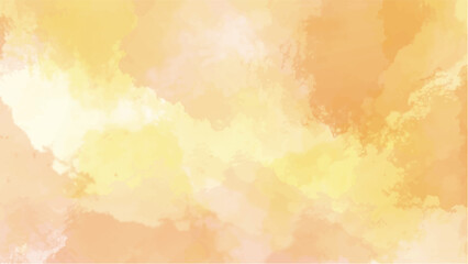 Abstract orange watercolor background.Hand painted watercolor. vector