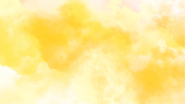 Abstract yellow watercolor background.Hand painted watercolor. vector