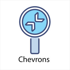 Chevrons Vector icon 