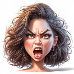 A Tempest Within: Fierce Cartoon Heroine Vows to Unleash Untamed Fury