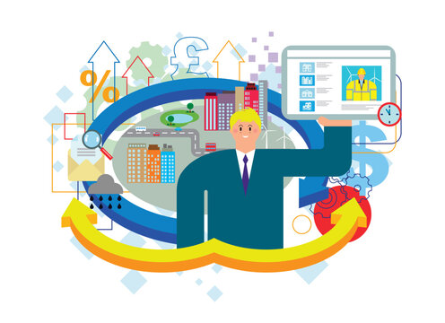 Businessman and successful property development business