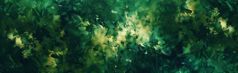 Fototapeta na wymiar an abstract composition showcasing rich shades of emerald green, evoking the lush beauty of a verdant forest.