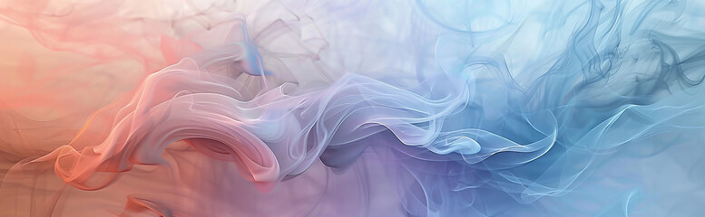 a serene abstract artwork featuring gentle drifts of smoke floating softly across the canvas.