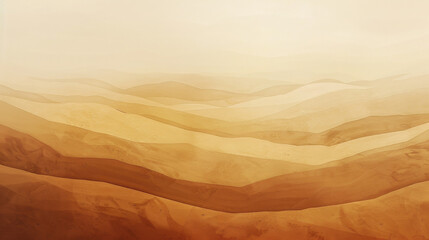 Naklejka premium abstract composition inspired by the golden sands of the desert, with warm tones of beige, tan, and ochre creating a sense of vastness and solitude. 