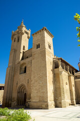 Obraz premium San Salvador church in Ejea de Los Caballeros, Spain