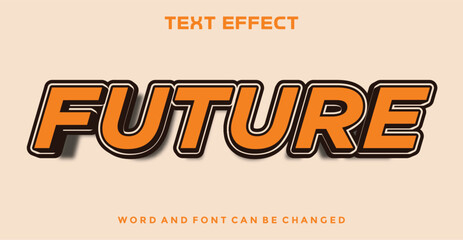 Obraz premium Future editable text effect
