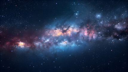 Fototapeta premium abstract Space galaxy milky way nebula background.generative ai