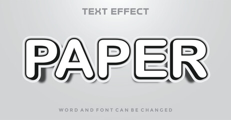 paper editable text effect