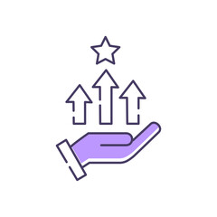 Competitive Advantage Vector Icon Design