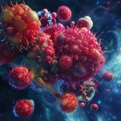 Obraz premium Creative strange concept pictures of Rambutan