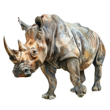 recommend clip art: Rhino watercolor isolate illustration png.
                    