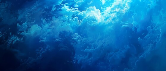 Fototapeta premium Unique interpretation of the isolated blue background