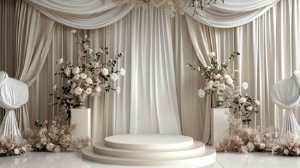 portrait backdrop luxury wedding and advertising