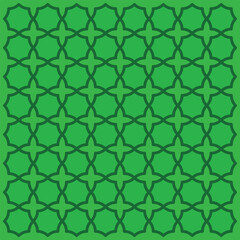 Islamic pattern seamless background with white base color. Religious design elements that are suitable for various religious celebration design purposes. Geometric Pattern.