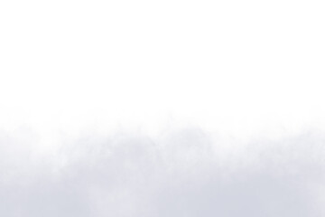 Realistic white cloud or smoke detailed, fluffy cumulus cloud or gentle smoke plume isolated on transparent background. PNG image