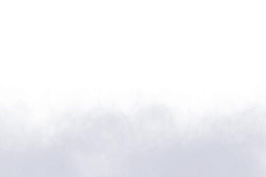 Realistic white cloud or smoke detailed, fluffy cumulus cloud or gentle smoke plume isolated on transparent background. PNG image