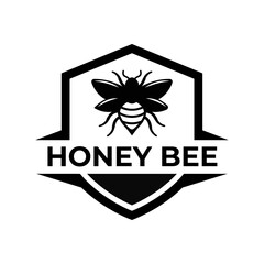 Honey logo design template illustration vector graphic