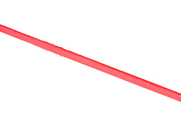 Red line on white background. Concept of policies, restrictions and caveats.