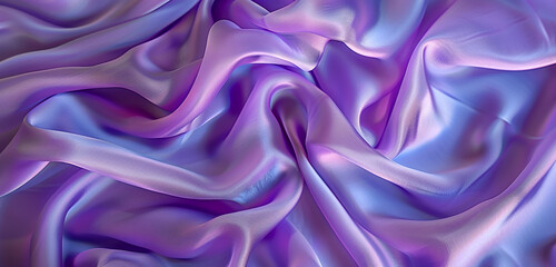 Obraz premium Light pale violet fabric on widescreen display.