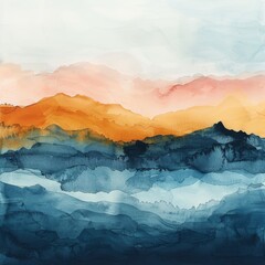 Contemporary abstract watercolor, featuring a minimal luxury design, ideal for stylish and modern wallpapers