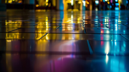 Abstract background of shopping mall shallow depth of focus : Generative AI