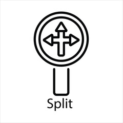 Split Vector icon