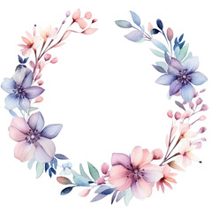 Fototapeta premium Watercolor hand painted frame with tropical green leaves and branches. Frame for wedding invitations, Luxury botanical gold wedding frame elements on white background.