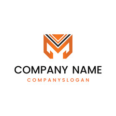 Fototapeta premium Letter M logo design, vector logo design, illustration 