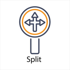 Split Vector icon