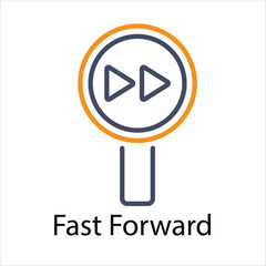 Fast Forward Vector icon