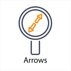 Arrows Vector icon