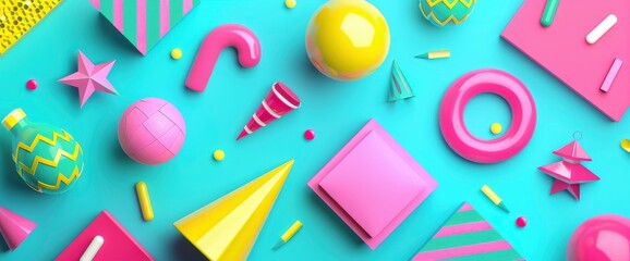 Design A Playful Abstract Holiday Pattern With Bold Shapes And Vibrant Hues, Background HD