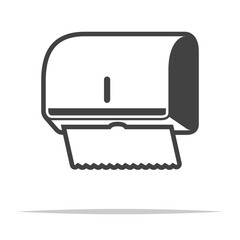 Paper towel dispenser icon transparent vector isolated