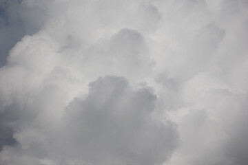 Blue sky. Beautiful Cumulus clouds flying across the sky,