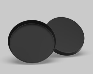 Food And Beer Tray and Bar Serving Tray For Branding, Blank  template 3d illustration.