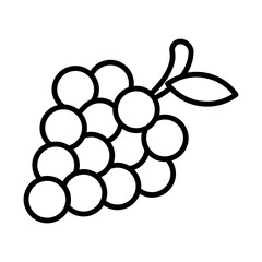Grapes line icon