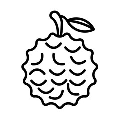 Lychee line icon