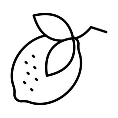 Lemon line icon