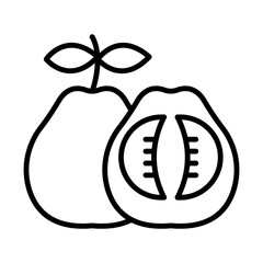 Pomelo line icon