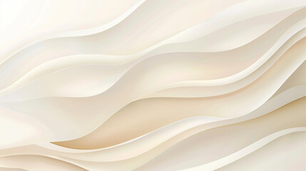 Beige abstract wave background with curved smooth lines. Template for cover, certificate, social networks