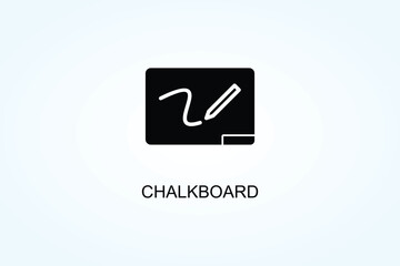 Chalkboard Vector  Or Logo Sign Symbol Illustration