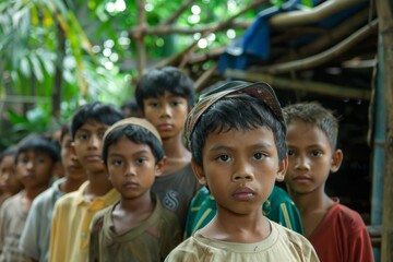 Unidentified local children in Bali.