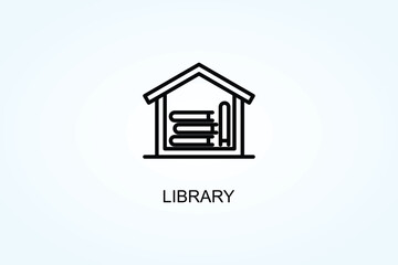 Fototapeta premium Library Vector Or Logo Sign Symbol Illustration