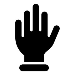 Hand Glyph Icon Design