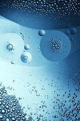 fresh water background with gas bubbles