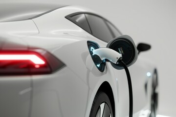 Electric car and charging indicator lights