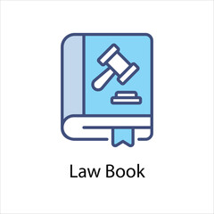Law Book Vector icon