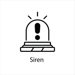 Siren Vector icon 