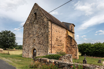 Fototapeta premium The church of Salles, Dordogne, French