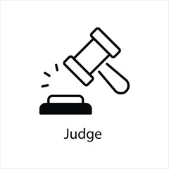 Judge Vector icon 